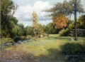Autumn Days impressionist landscape Julian Alden Weir